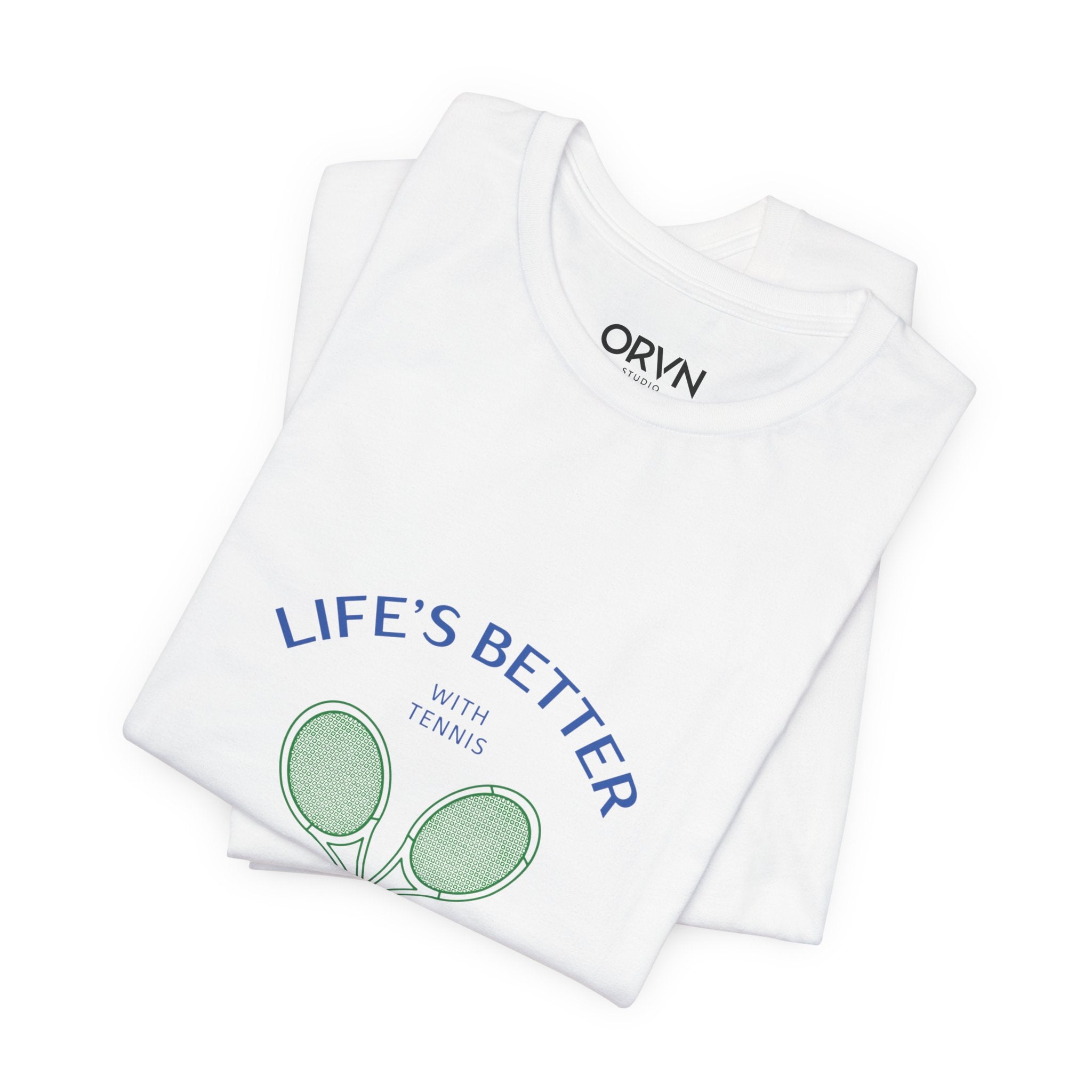 California Tennis Club Tee, "Life's Better" Vintage Tennis Graphic T-Shirt