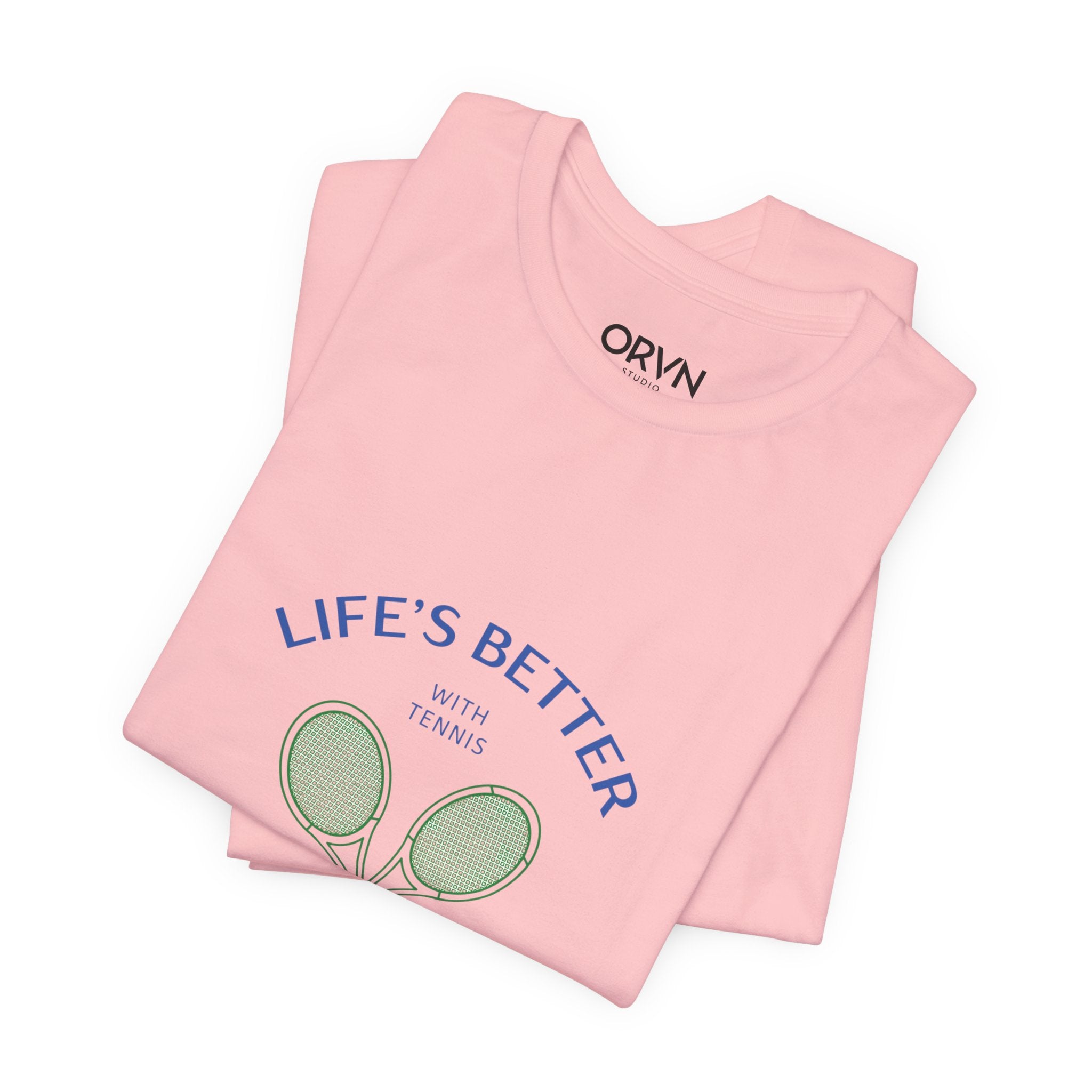 California Tennis Club Tee, "Life's Better" Vintage Tennis Graphic T-Shirt
